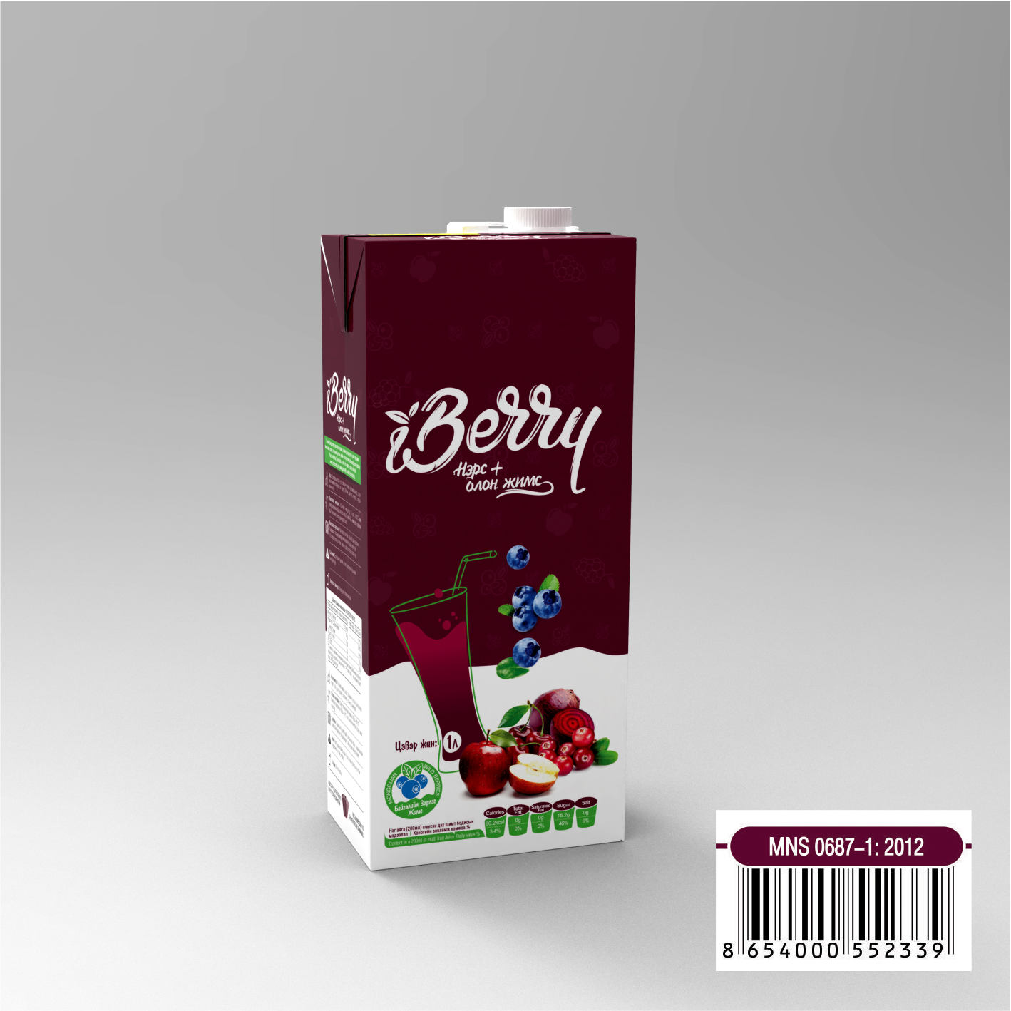 Жүүс - I berry 1л /нэрстэй микс/