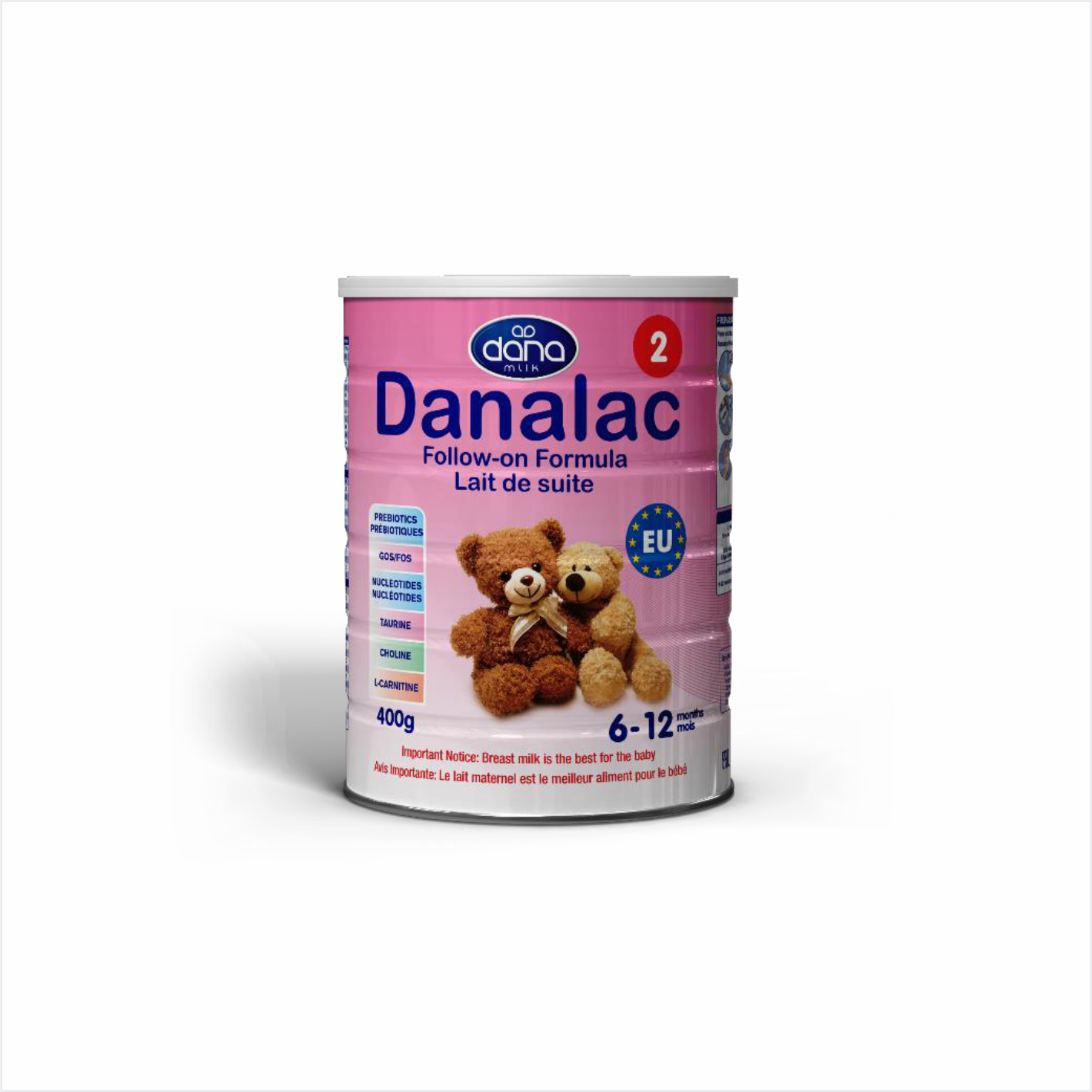 Хүүхдийн сүүн тэжээл-Danalac Infant Formula №2 400гр