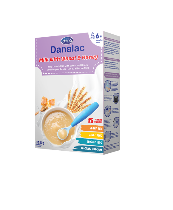 Каш-Danalac 250гр /Сүү&буудай&зөгийн бал/